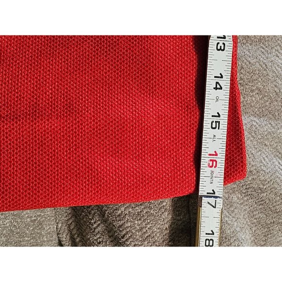 Anne Klein Skirt size 10 Petite red woven cotton - Picture 7 of 7